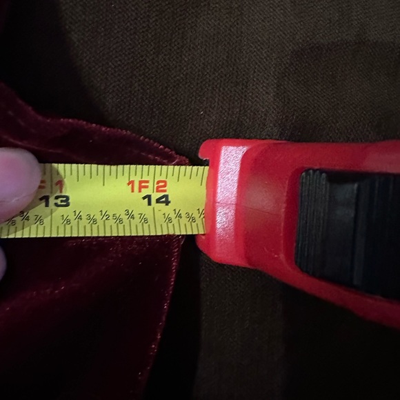 Nicole Miller New York City Red Velvet Black Sequence Neckline Mini Dress Sz 14. - Picture 11 of 11